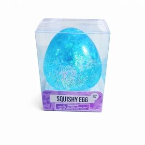 Walgreens Tik Tok Viral Squishy Glitter Egg BLUE Easter